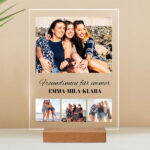 Personalisierte Fotocollage-Platte mit Texten Miniaturansicht von Personalisierte Fotocollage-Platte mit Texten