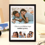Miniaturansicht von Personalisierte Fotocollage-Platte mit Texten