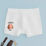 Miniaturansicht von Boxershorts „Eigentum meiner Lieblingsperson“ mit personalisiertem Foto und Namen