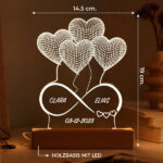 Miniaturansicht von Personalisierte Unendlichkeitslampe mit Namen