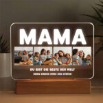 Personalisierte Lampe Mama mit 4 Fotos Miniaturansicht von Personalisierte Lampe Mama mit 4 Fotos