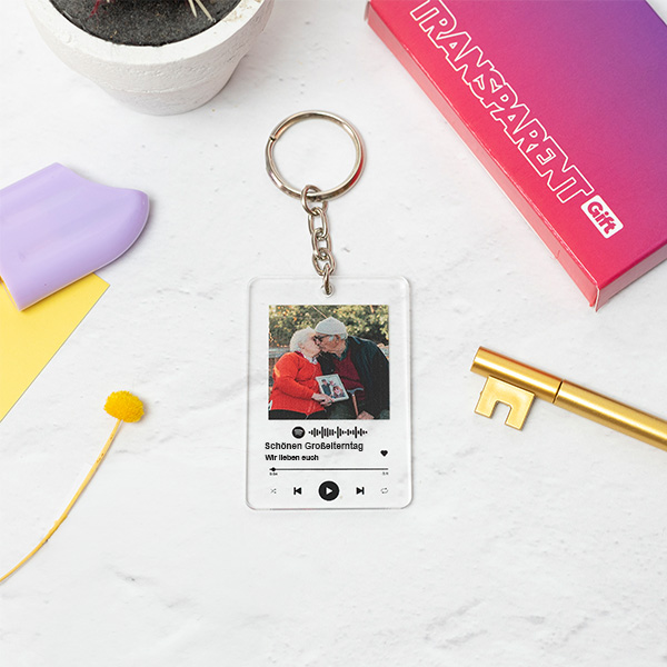 Personalisierter Spotify-Schlüsselanhänger