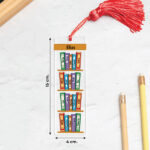 Miniaturansicht von Personalisierbares Lesezeichen in Buchform mit Namen