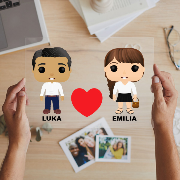 Personalisierte Funko-Tafel mit Namen