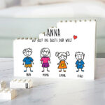 Puzzle aus Bausteinen mit Figuren und personalisiertem Text Miniaturansicht von Puzzle aus Bausteinen mit Figuren und personalisiertem Text