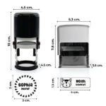 Miniaturansicht von Kinderstempel für Kleidung mit Namen und personalisierter Zeichnung