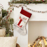 Miniaturansicht von Personalisierte Weihnachtssocke mit Initialen und Namen