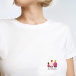 Miniaturansicht von Illustriertes T-Shirt Rückenporträt mit Personalisiertem Text