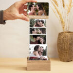 Miniaturansicht von Akkordeon-Fotobox mit personalisiertem Foto und Text