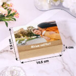 Miniaturansicht von Akkordeon-Fotobox mit personalisiertem Foto und Text