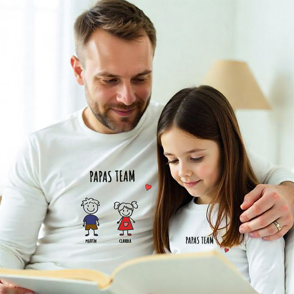 Sommer- oder Winter-Pyjama mit Figuren und personalisiertem Text