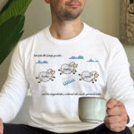 Pyjama „Schäfchen zählen“ für Sommer oder Winter mit personalisiertem Namen Miniaturansicht von Pyjama „Schäfchen zählen“ für Sommer oder Winter mit personalisiertem Namen