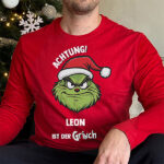 Der Grinch-Pyjama mit personalisiertem Namen Miniaturansicht von Der Grinch-Pyjama mit personalisiertem Namen