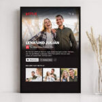 Netflix-Poster-Design mit personalisierten Namen und Text Miniaturansicht von Netflix-Poster-Design mit personalisierten Namen und Text