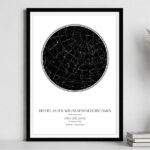 Personalisiertes Poster mit Sternenkarte Miniaturansicht von Personalisiertes Poster mit Sternenkarte
