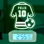 Miniaturansicht von Wecker mit Licht Fußballtrikot personalisiert