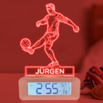 Miniaturansicht von Wecker mit Licht Fußballspieler personalisiert