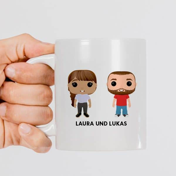 Personalisierte Funkos-Tasse mit Text