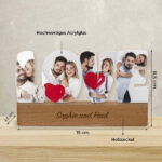 Miniaturansicht von Love-Plakette mit Fotos und Text personalisiert
