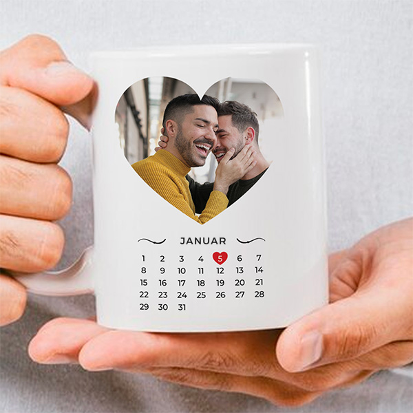 Personalisierte Kalender-Tasse