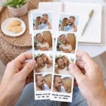 Miniaturansicht von Fotoautomaten-Streifen mit Namen und personalisiertem Text