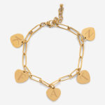 Damenarmband mit personalisierten Herzanhängern Miniaturansicht von Damenarmband mit personalisierten Herzanhängern