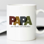 Miniaturansicht von Papa Tasse mit bunten Buchstaben und Namen personalisiert