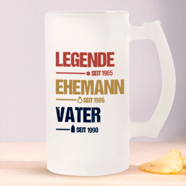 Bierkrug Legende personalisiert