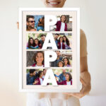 Miniaturansicht von Poster Papa Vertikal mit personalisierten Fotos