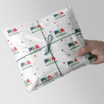 Miniaturansicht von Geschenkpapier Papa mit personalisiertem Text