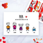 Personalisierte Süßigkeitenbox mit Figuren und Text Miniaturansicht von Personalisierte Süßigkeitenbox mit Figuren und Text