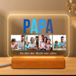 Miniaturansicht von Papa Multicolor-Lampe personalisiert