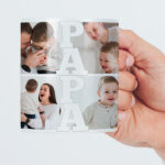 Papa Tasse mit 4 Fotos personalisiert Miniaturansicht von Papa Tasse mit 4 Fotos personalisiert