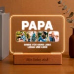 Miniaturansicht von Papa Lampe mit Vier Fotos und Text personalisiert