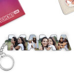 Miniaturansicht von Personalisierter Schlüsselanhänger mit Fotos in MAMA-Buchstaben