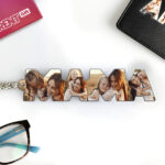 Miniaturansicht von Personalisierter Schlüsselanhänger mit Fotos in MAMA-Buchstaben
