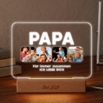 Miniaturansicht von Papa Lampe mit Vier Fotos und Text personalisiert