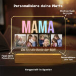 Miniaturansicht von Personalisierte mehrfarbige Mama-Lampe