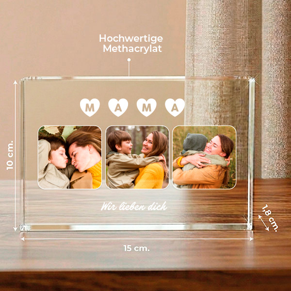 Schild für Mama mit personalisierten Fotos