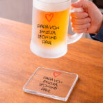 Miniaturansicht von Bierkrug mit Herz und personalisiertem Text für Papa