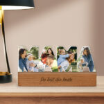 Miniaturansicht von Mama-Platte mit Holzsockel und personalisiertem Foto