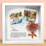 Rahmen mit Blumen und personalisierten Fotos Miniaturansicht von Rahmen mit Blumen und personalisierten Fotos