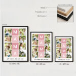 Miniaturansicht von Poster für Mama mit rosa Rahmen und personalisierten Fotos
