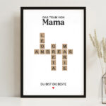 Miniaturansicht von Scrabble-Poster mit personalisierten Namen
