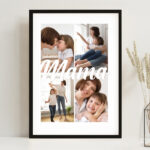 Miniaturansicht von Poster für Mama mit 4 personalisierten Fotos