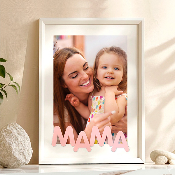 Poster für Mama mit personalisiertem Foto