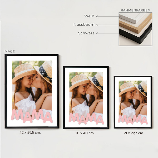 Poster für Mama mit personalisiertem Foto