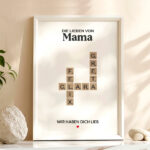 Miniaturansicht von Scrabble-Poster mit personalisierten Namen
