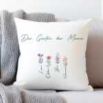 Kissen Der Garten von Mama mit personalisierten Namen Miniaturansicht von Kissen Der Garten von Mama mit personalisierten Namen