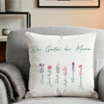 Miniaturansicht von Kissen Der Garten von Mama mit personalisierten Namen